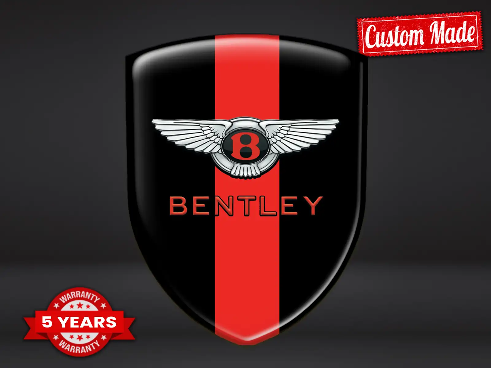 Bentley Stickers Bombés Design Exclusif Décor Auto Élégant